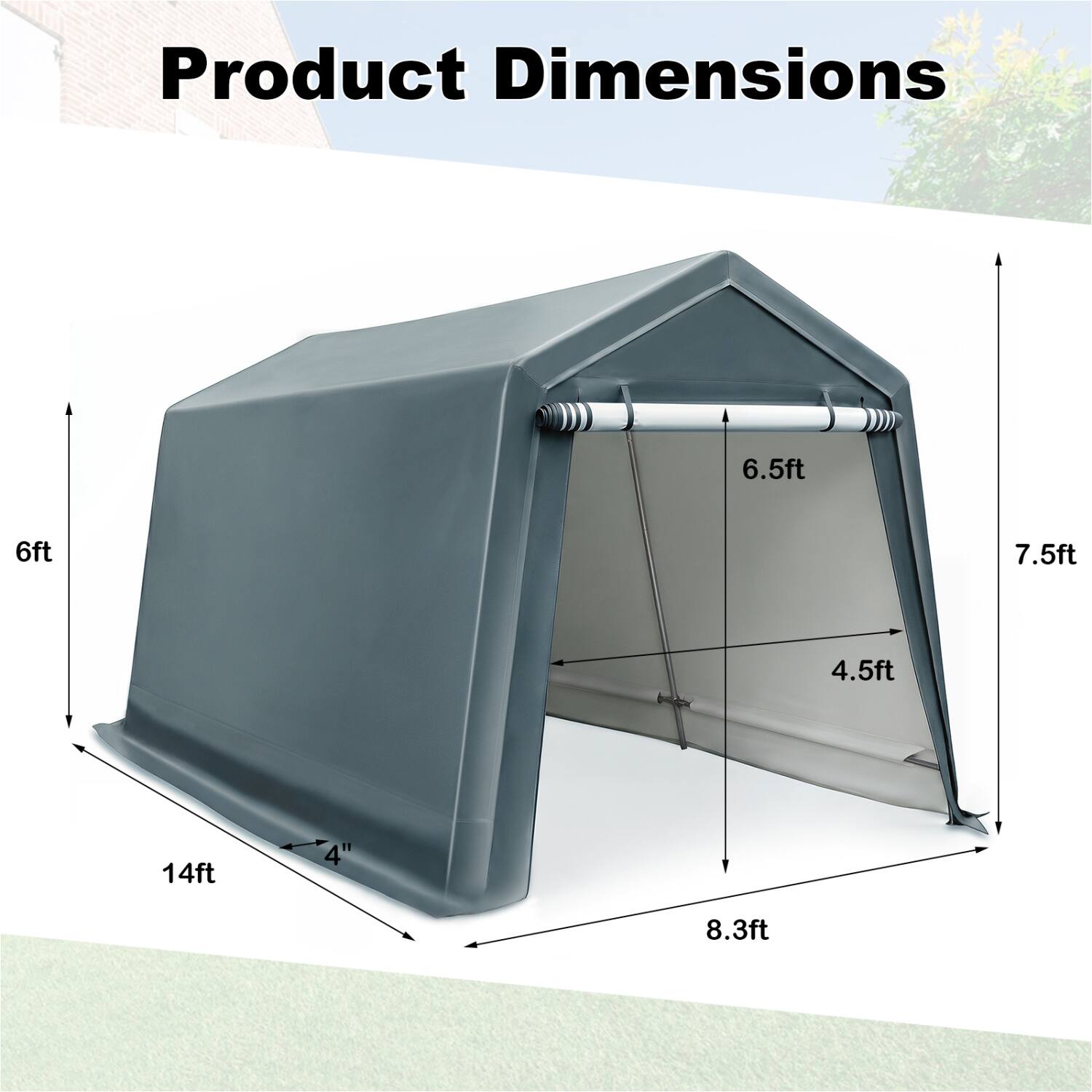 Product Dimensions
6.5ft
6ft
7.5ft
4.5ft
14ft
4"
8.3ft