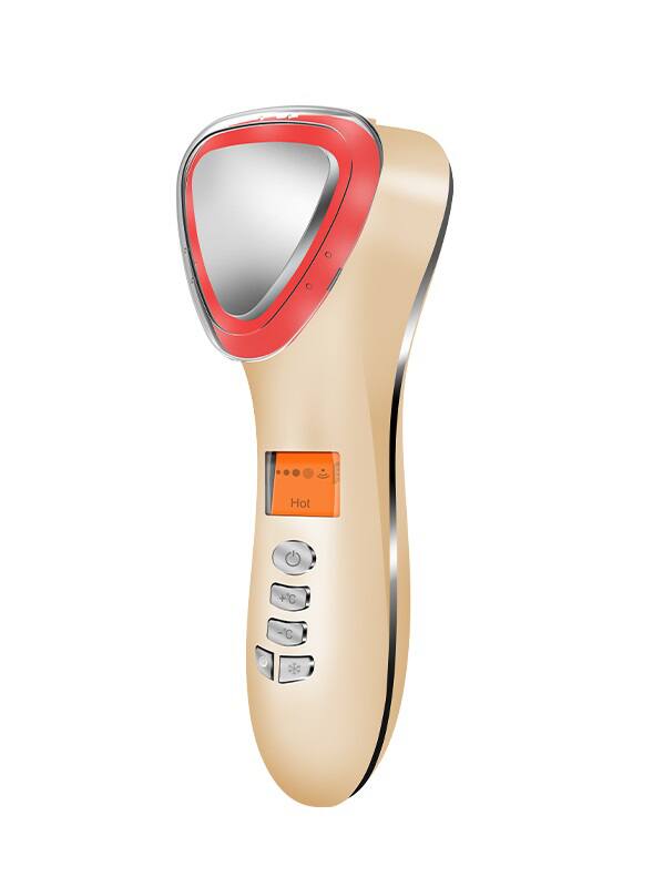 Front. Cluzine - Hot Cold Dual Mode Facial Massager Portable Professional Home Skin Care Device.