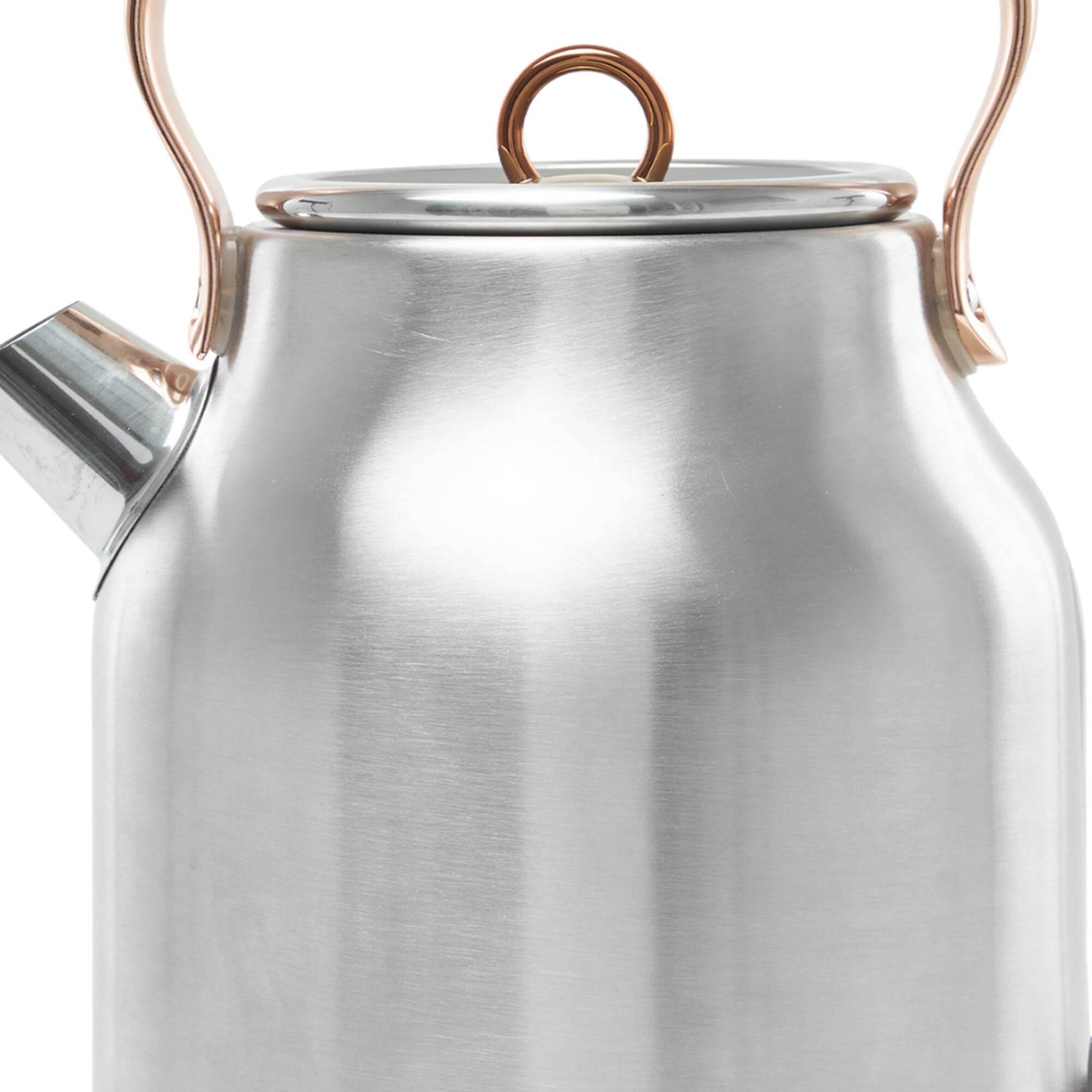 Alt View 8. Haden - Haden Heritage 4 Slice Wide Slot Toaster & Electric Water Kettle, Steel & Copper - Steel and Copper.