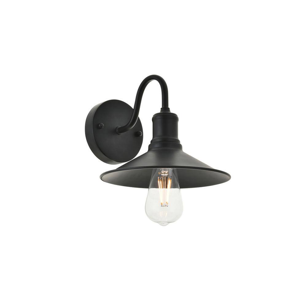 Alt View 6. Living District - Etude 1 light black Wall Sconce - Black.