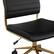 Alt View 22. Martha Stewart - Ivy Ribbed Faux Leather Office Chair - Black Faux Leather/Polished Brass.