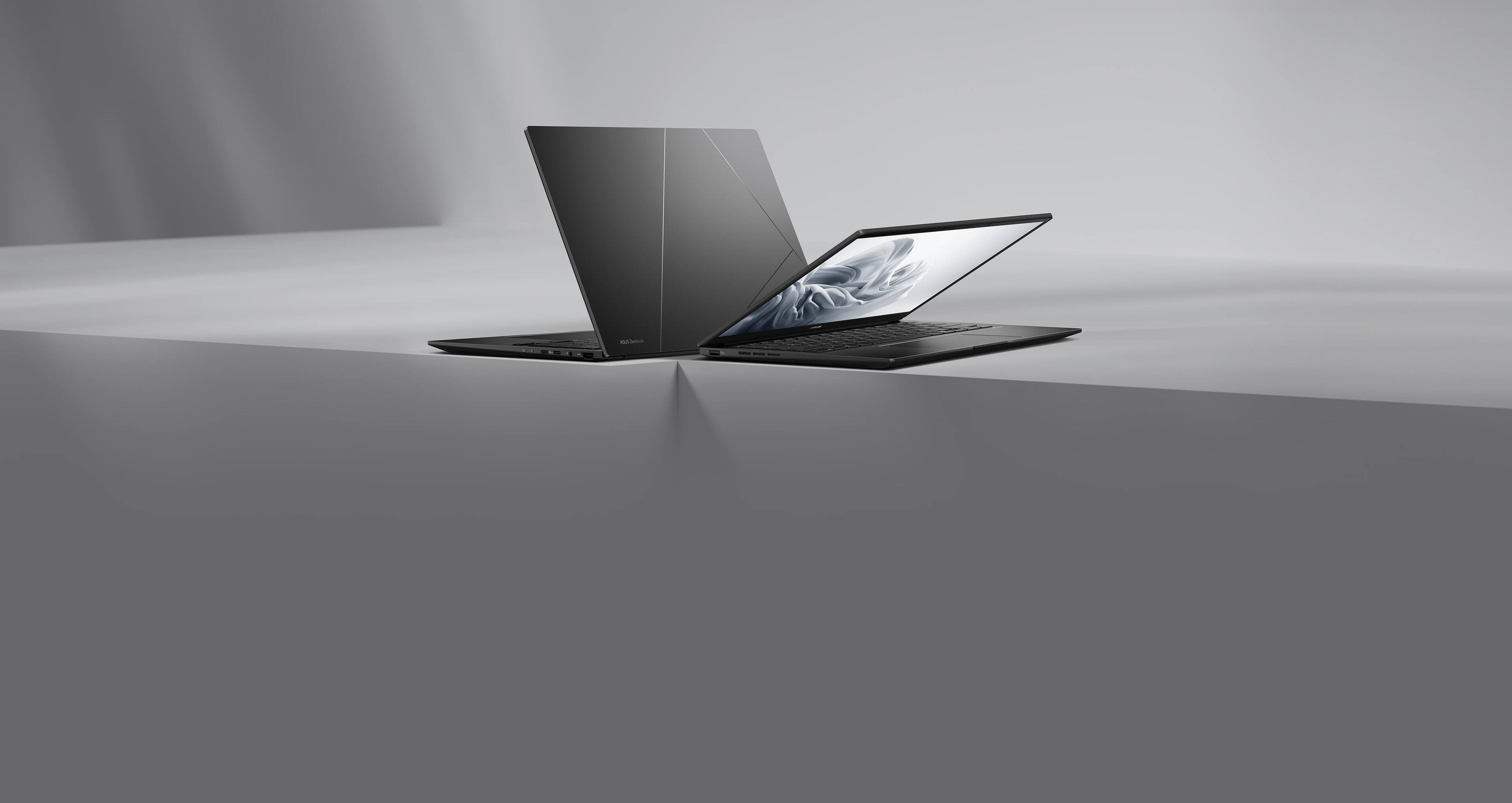 Alt View 2. ASUS - Zenbook 14 14'' FHD+ OLED Laptop - AI PC - AMD Ryzen AI 7 350 with 32GB Memory - 1TB SSD - Copilot+ PC - Windows 11 - Jade Black.