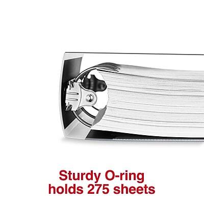 Sturdy O-ring holds 275 sheets