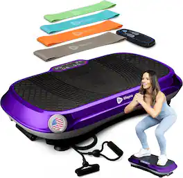 LifePro - Waver Vibration Plate – Whole Body Exercise Machine for Weight Loss, Muscle Toning & Lymphatic Drainage - Purple