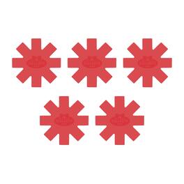 Ballarini - 5-pc Silicone Cookware Protecters - Red