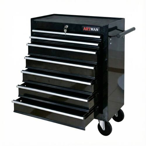 Alt View 1. LOVMOR - 7 DRAWERS MULTIFUNCTIONAL TOOL CART WITH WHEELS.