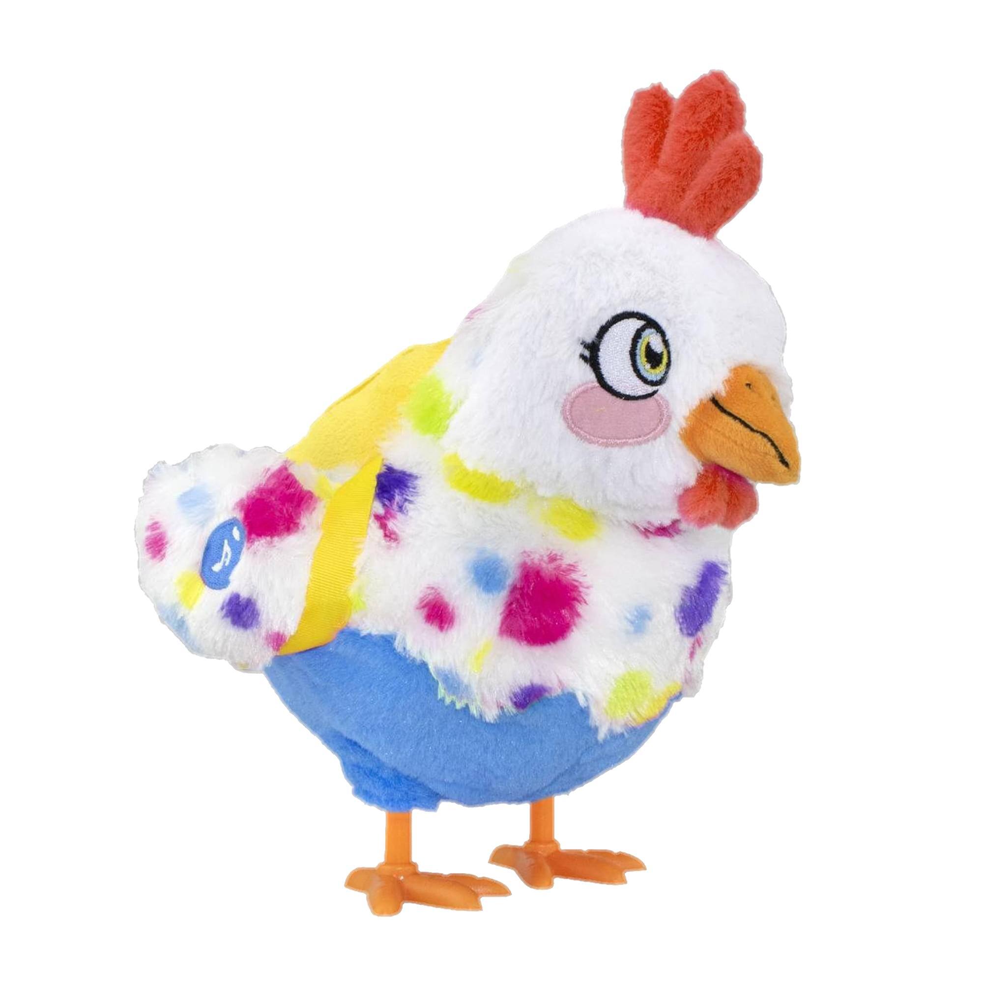 Front. Eolo - Party Pets Roxanne The Dancing Chicken Electronic Plush | Blue - Blue.