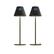Front. Honeywell - 2-Pack M1 Sunturalux Cordless LED Lamps. 5200mAh rechargeable battery, 4 colors & 9 RGB modes, fully dimmable. - Black.