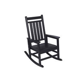 Cesicia - Outdoor Rocking Chair for Adults, for Lawn Garden, All Weather Resistant - Black