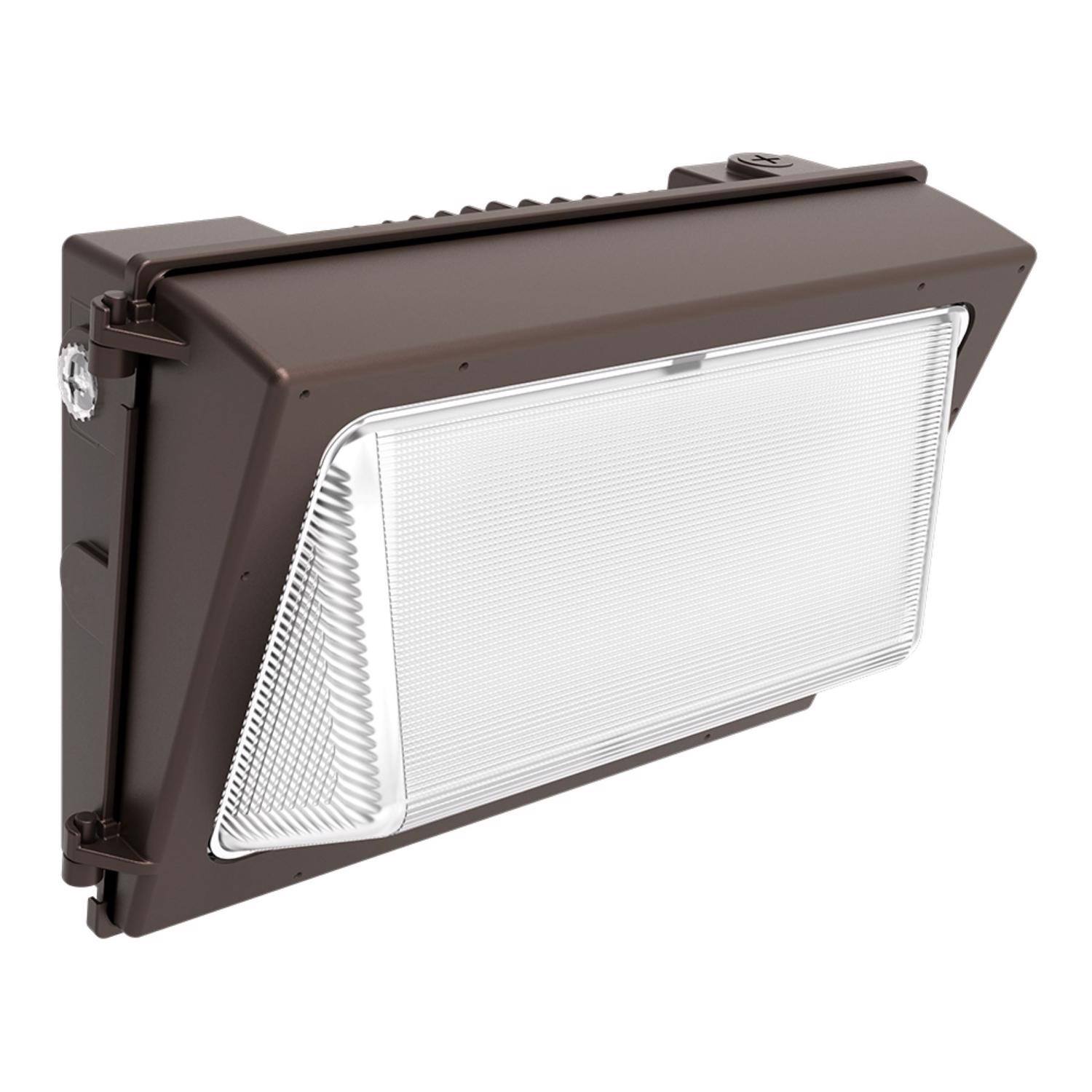 Angle. Halo - Halo Dusk to Dawn Hardwired LED Bronze Security Wall Light.