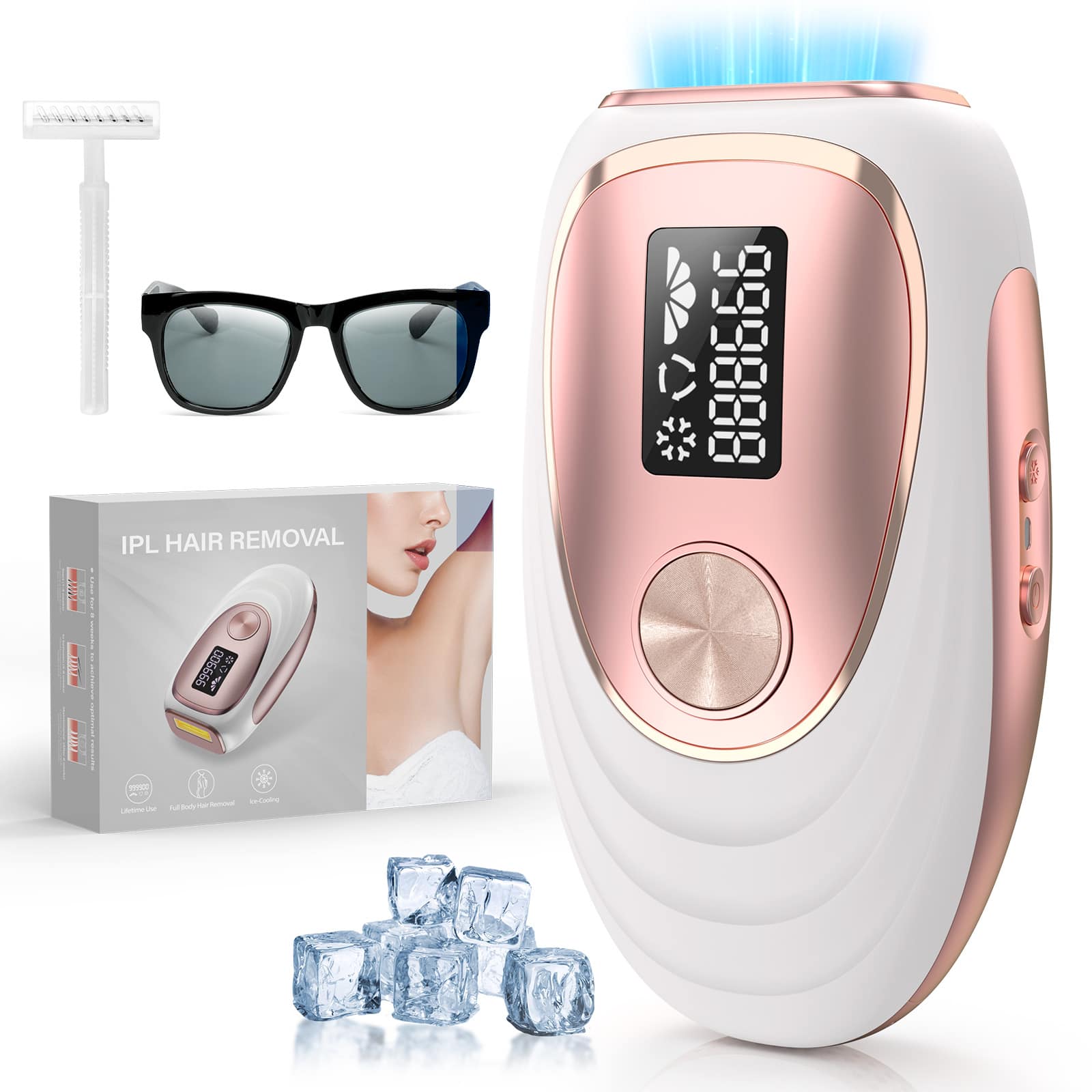 Teendow IPL Hair Removal Device for Women & Men with Ice Cooling