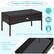 Tempered Glass Tabletop, Drink, A Book, Plant, 28" X 16" Tabletop Offers Spacious Space for Storage, Smooth and Waterproof Surface for Easy Maintenance