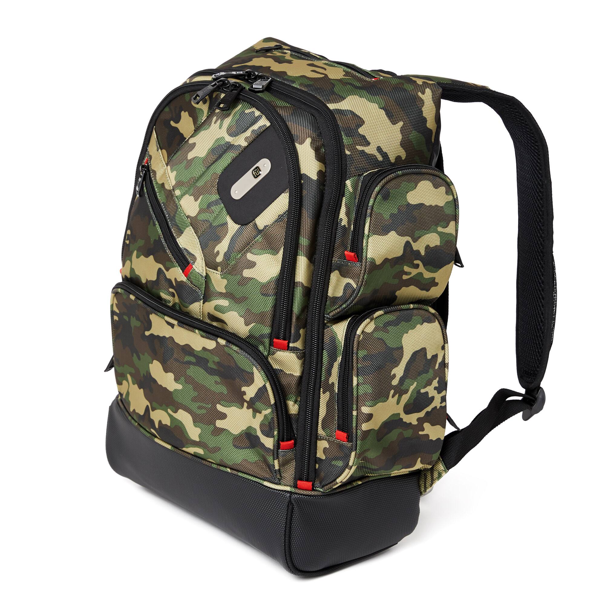 Left. Ful - Refugee Laptop Backpack, Holds a 15-Inch Laptop - CAMO.