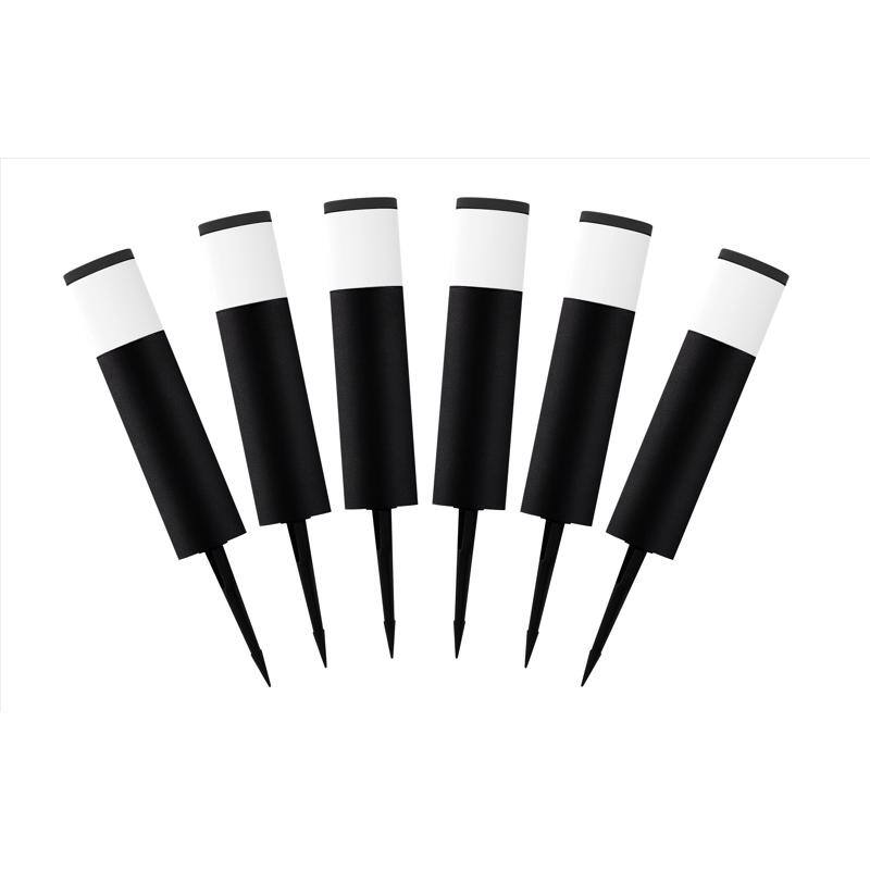 Angle. Living Accents - Living Accents Black/White Low Voltage 9 W LED Pathway Light 6 pk.