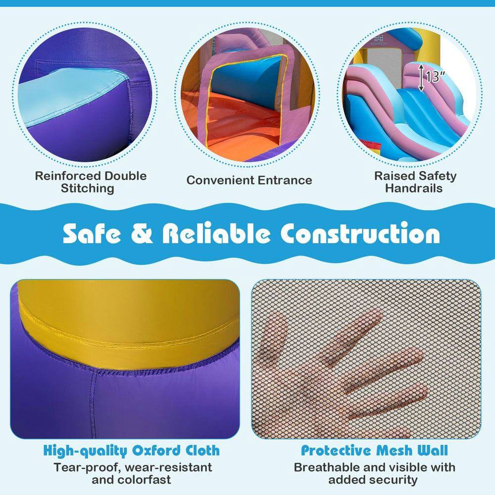 13" Reinforced Double Stitching  
Convenient Entrance  
Raised Safety Handrails  
Safe & Reliable Construction  
High-quality Oxford Cloth (Tear-proof, wear-resistant, and colorfast)  
Protective Mesh Wall (Breathable and visible with added security)