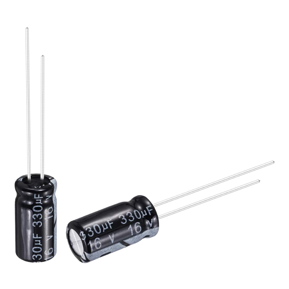 Unique Bargains - 330uF 16V 6x12mm Electrolytic Capacitor, Radial Leads Aluminum, 50pcs, 105C High Temp for TVs, LCD Monitor, VCD - Black price history on PriceWatchPro