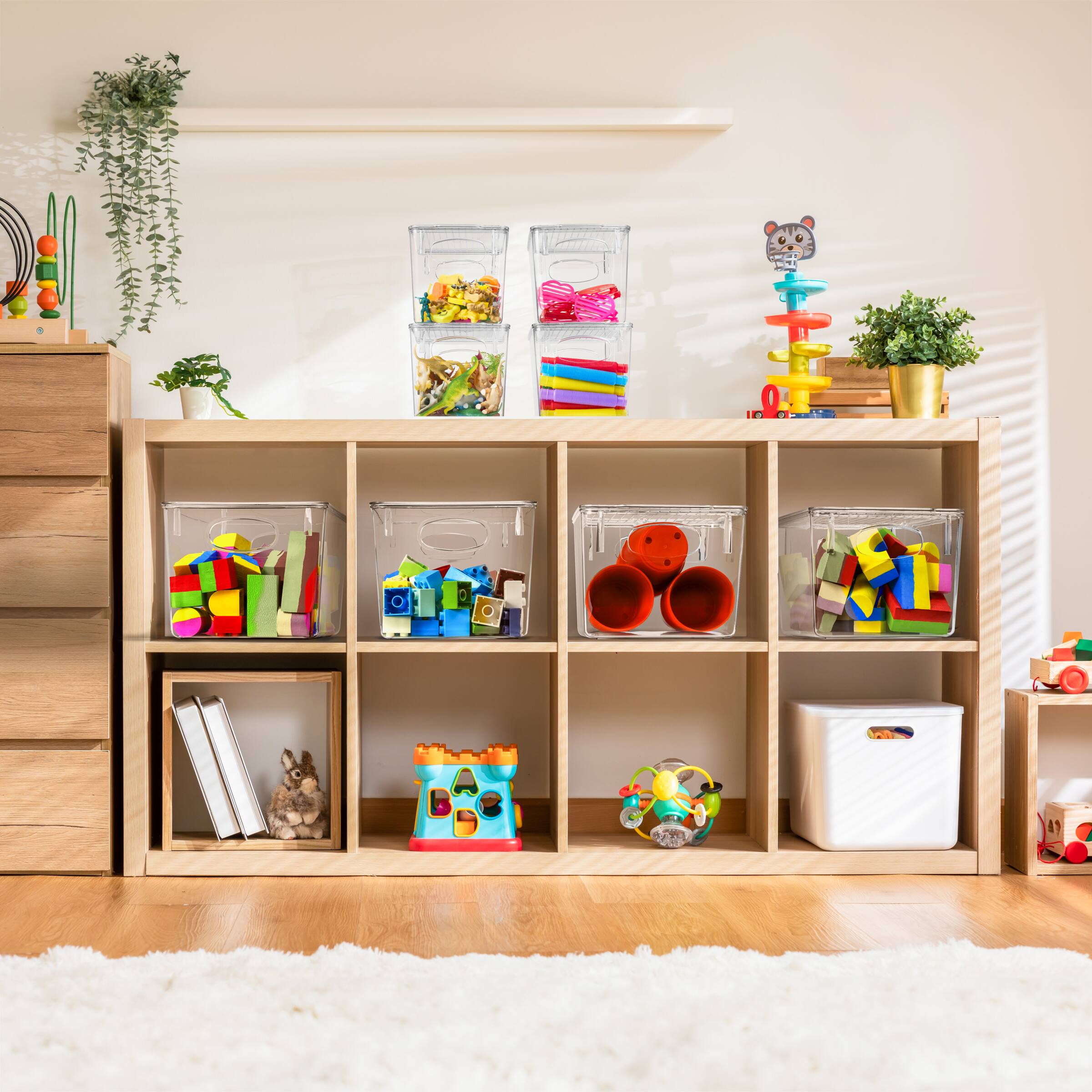 Alt View 5. Sorbus - Sorbus 2 Pack Medium Storage Containers with Lids - Clear.