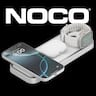NOCO - XGrid XDP3: 3-in-1 Wireless Charging Pad for iPhone, Apple Watch & AirPods – MagSafe Compatible + Qi2 Certified - White