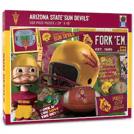 YouTheFan - Arizona State Sun Devils 500-Piece Retro Series Puzzle - Multicolor