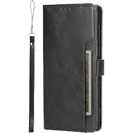 SaharaCase - Folio Wallet Case for Samsung Galaxy S22 Ultra - Black