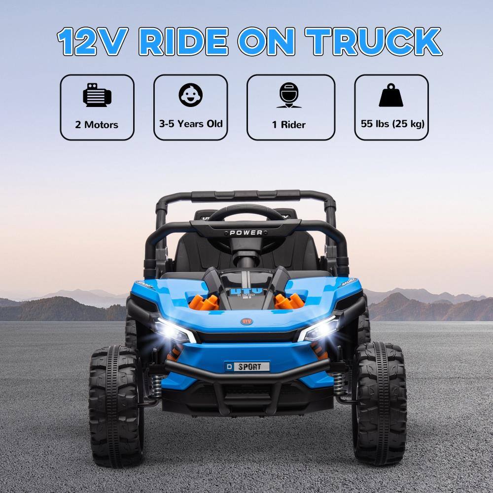 12V RIDE ON TRUCK

- 2 Motors
- 3-5 Years Old
- 1 Rider
- 55 lbs (25 kg)

POWER GTV D SPORT