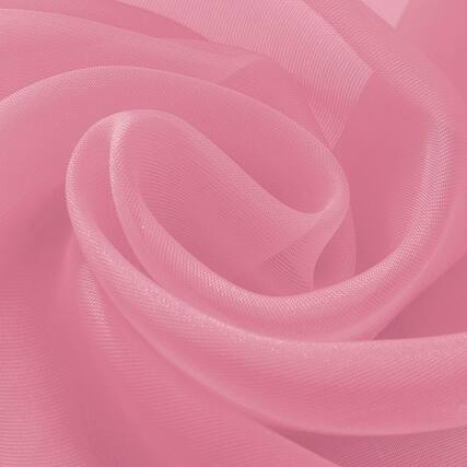 Front. RT Designers Collection - RT Designers Celine Dusty Rose Sheer Rod Pocket Curtain Panels - 55x90 Inches - Dusty Rose.