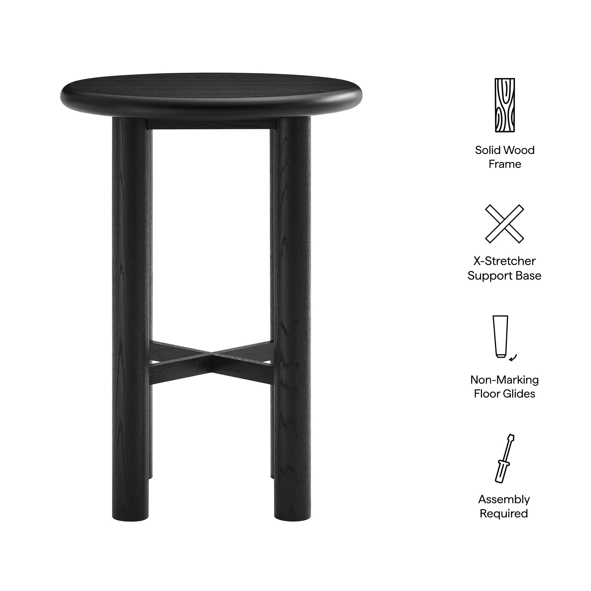 Solid Wood Frame  
X-Stretcher Support Base  
Non-Marking Floor Glides  
Assembly Required