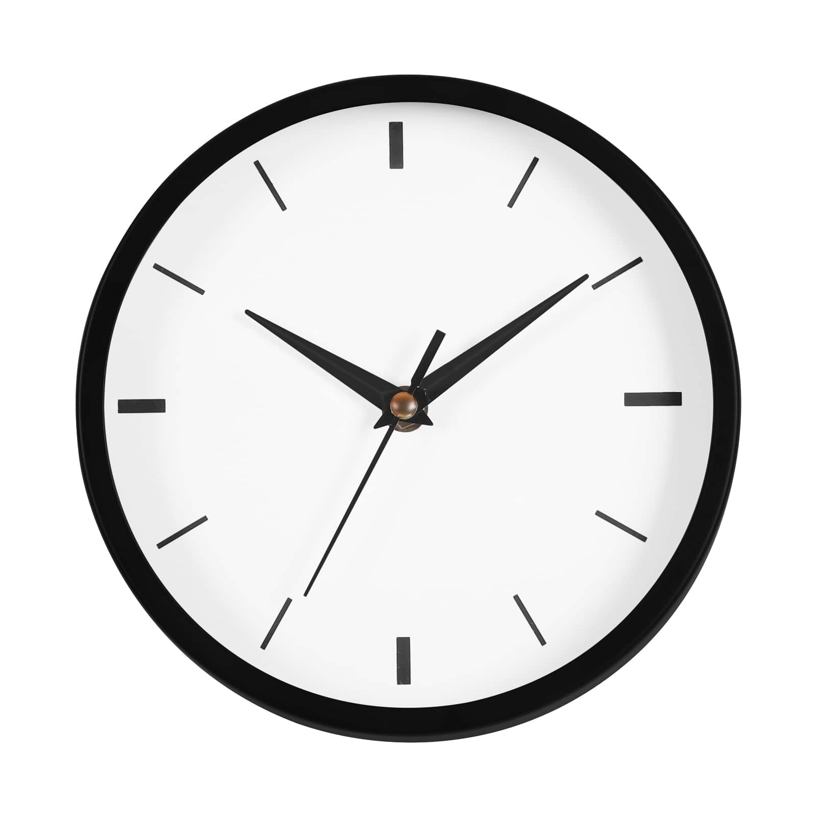 Oumilen - 12" Minimalist Wall Clock - Black