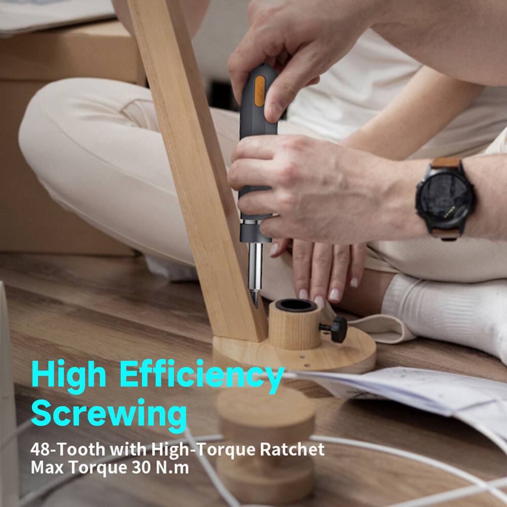 High Efficiency  
Screwing  
48-Tooth with High-Torque Ratchet  
Max Torque 30 N.m