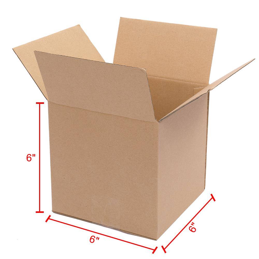 Alt View 2. Winado - 100 6x6x6 Packing Mailing Moving Shipping Boxes Corrugated Carton Moisture Proof & Recyclable Kraft Carton for Packing.