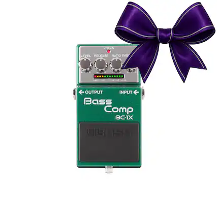 CHECK
LEVEL RELEASE RATIO THRE
-40 -15 -6 -3 -1dB
OUTPUT INPUT
Bass Comp BC-1X
BOSS