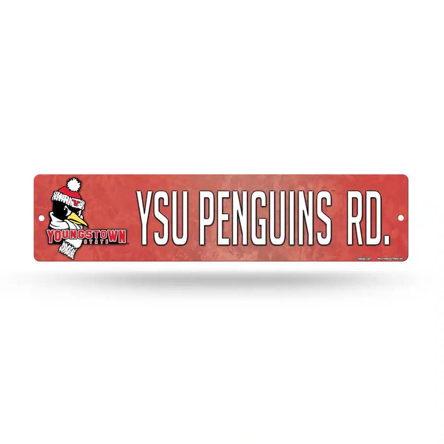 Rico Industries Youngstown State Penguins 16" Street Sign for garage