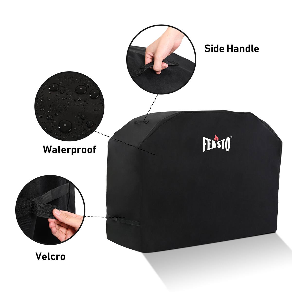 Side Handle, Waterproof, Velcro