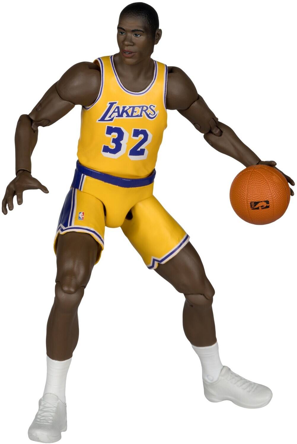 Alt View 1. McFarlane Toys - Magic Johnson - McFarlane's SportsPicks - Legends Series: NBA - Magic Johnson (Los Angeles Lakers) - COLLECTIBLES - Multicolor.