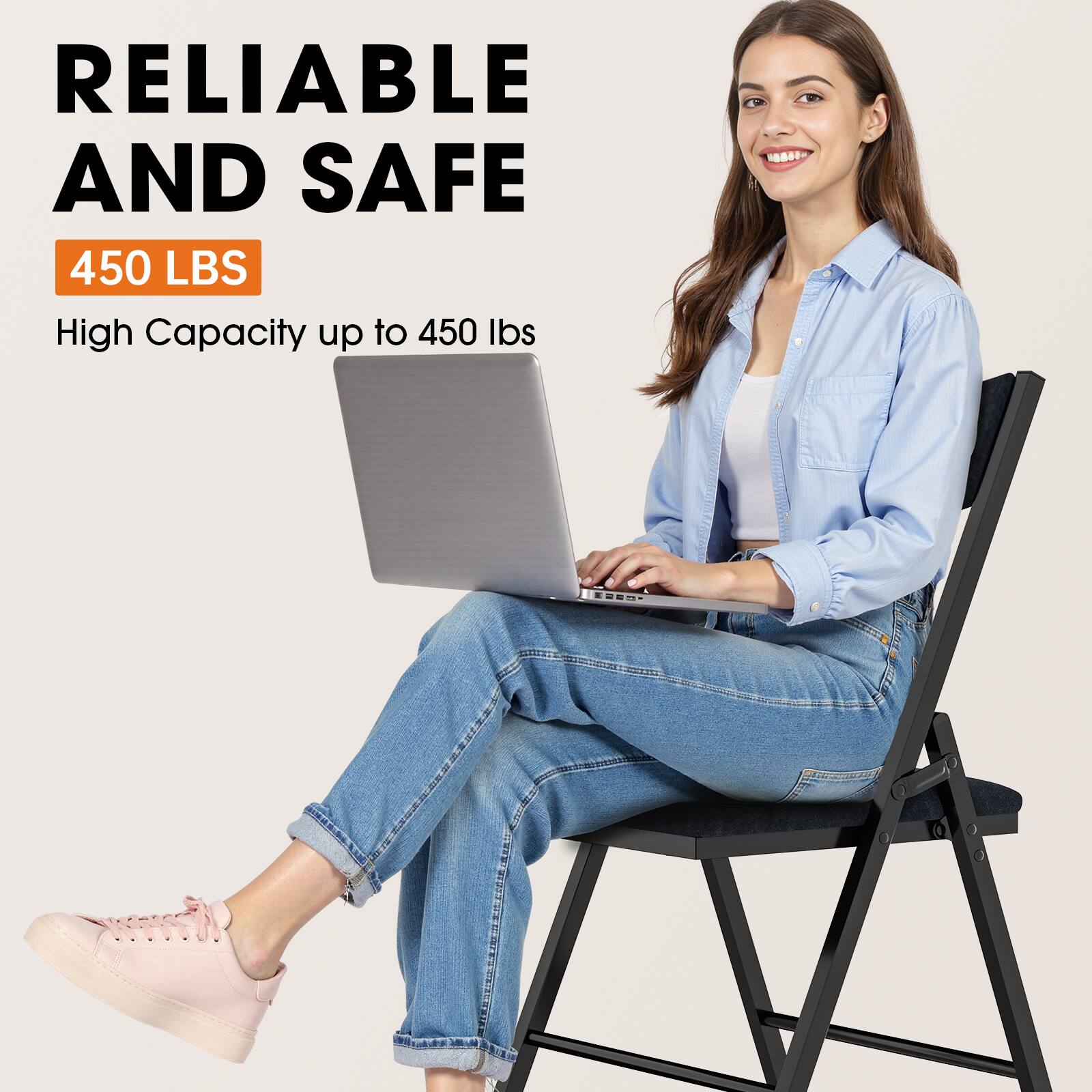 RELIABLE AND SAFE

450 LBS

High Capacity up to 450 lbs