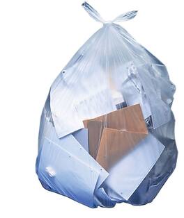 Heritage Bag - 20-30 Gallon Industrial Trash Bag, 36" x 30", Low Density, 1.1 Mil - Clear