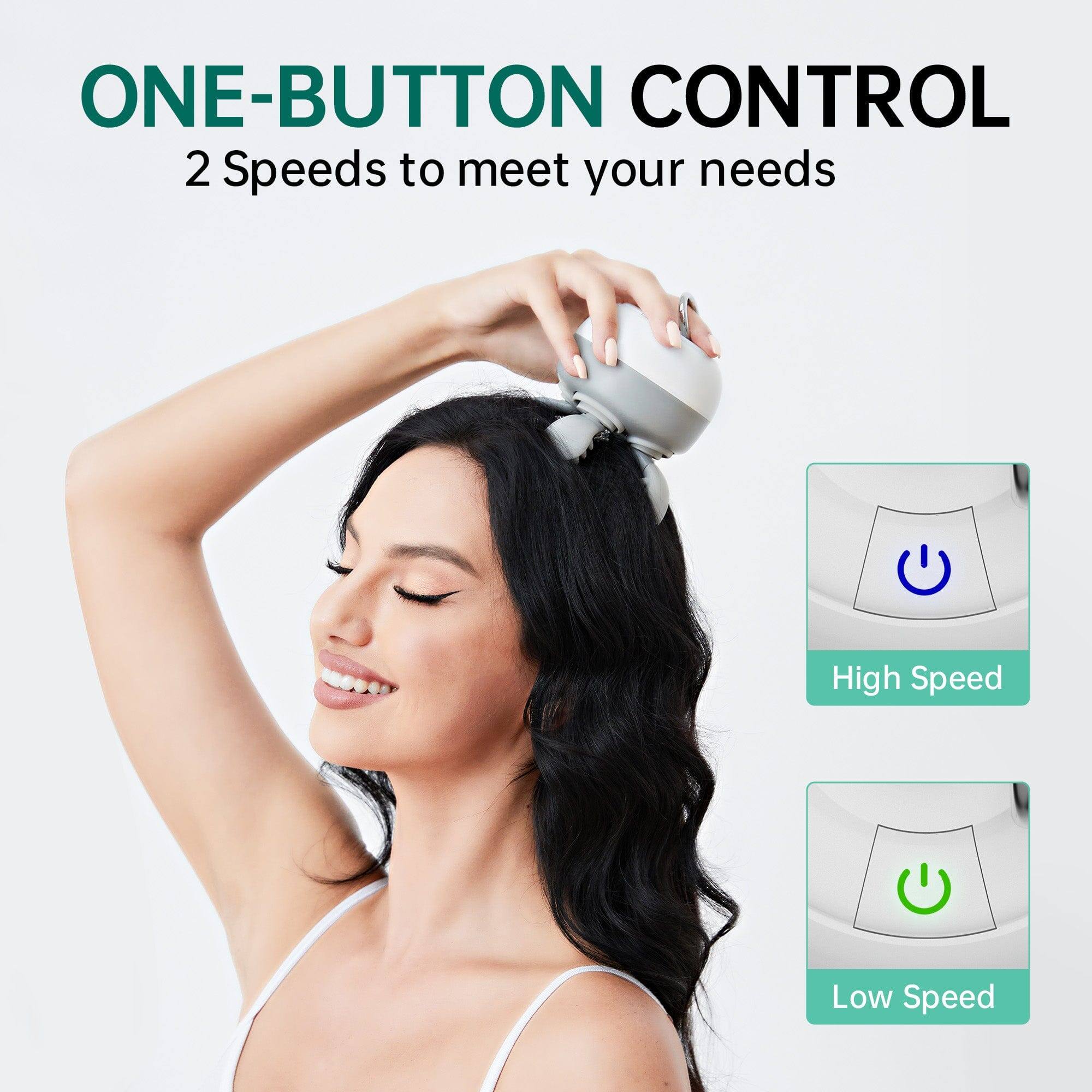 ONE-BUTTON CONTROL, 2 Speeds to meet your needs, High Speed, Low Speed