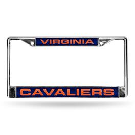 Rico Industries - Virginia Cavaliers Chrome Metal Laser Cut License Plate Frame - Multi