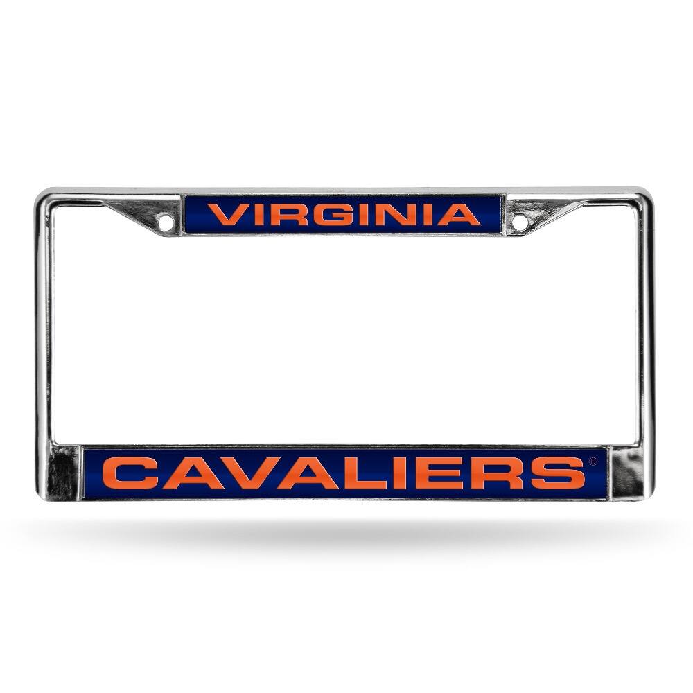 Virginia Cavaliers Chrome Metal Laser Cut License Plate Frame