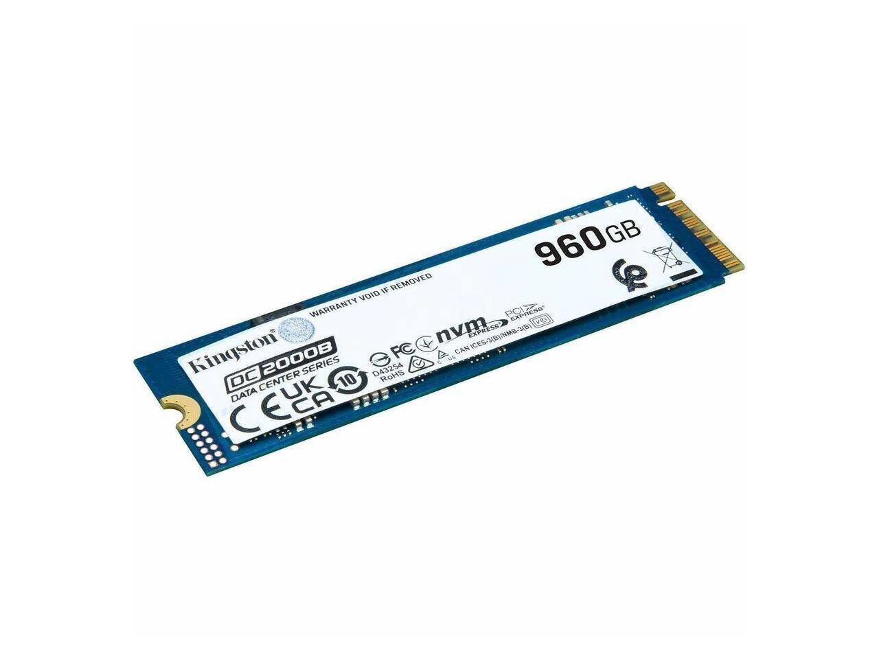 960GB  
Kingston DC2000  
Data Center Series  
Warranty Void If Removed  
CE  
UK  
CA  
RoHS  
FC  
nvm Express  
ICES-3(B)/NMB-3(B)  
D43254  
CAN ICES-3(B)/NMB-3(B)  
Data Center  
10