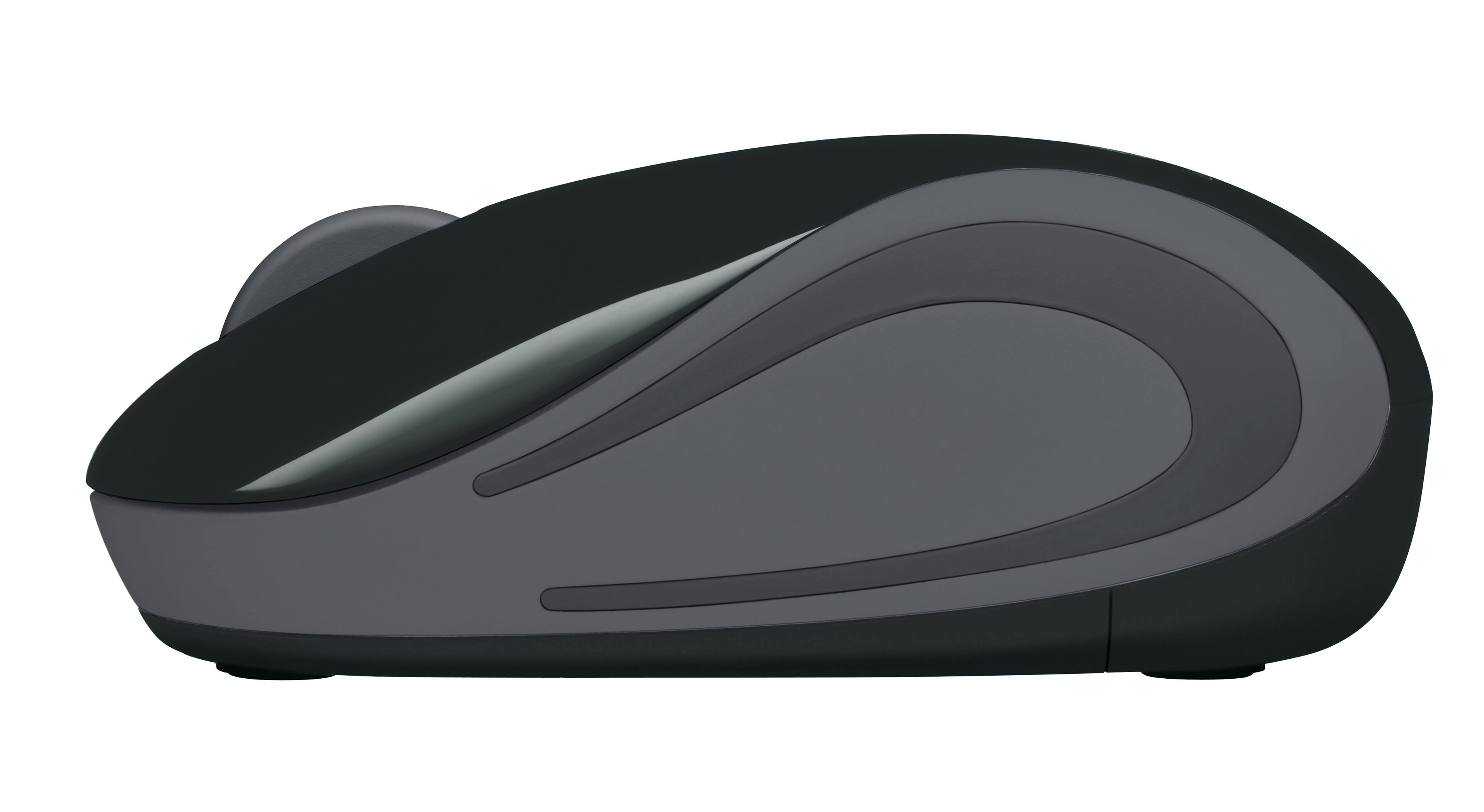 Alt View 12. Logitech - M187 Mini Wireless Optical Ambidextrous Mouse - Black-gray.