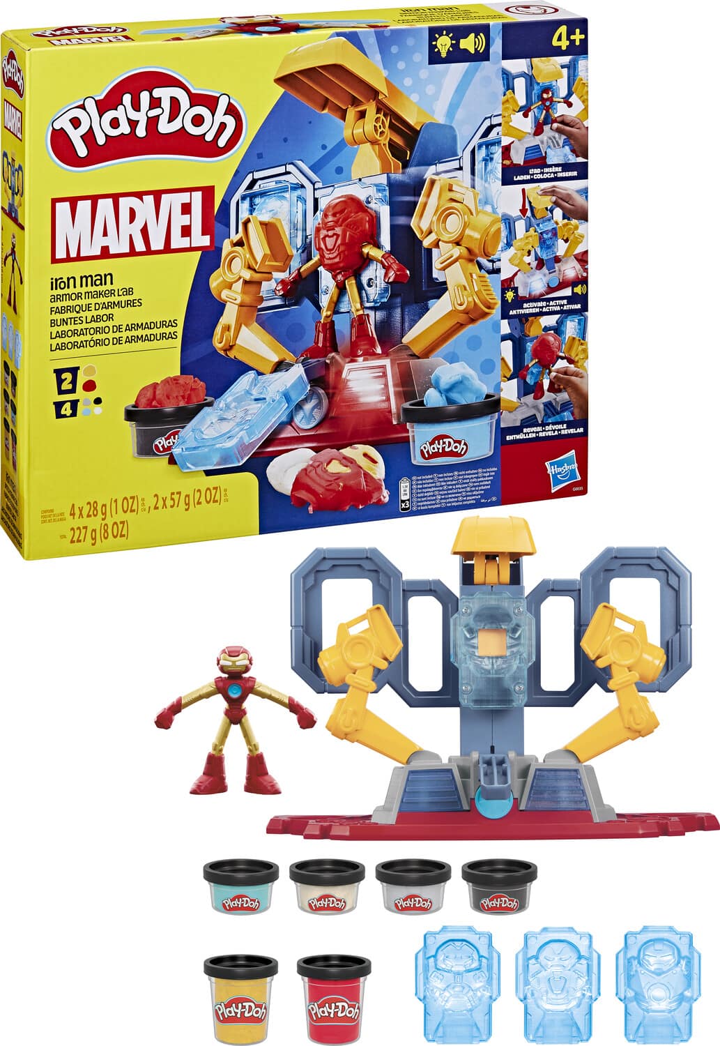 Photos - Action Figures / Transformers Hasbro Play-Doh - Marvel Iron Man Armor Maker Lab - COLLECTIBLES - Multicolor