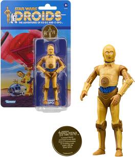 Hasbro - Star Wars: Droids - Black Series - See-Threepio (C-3PO) Action Figure with Coin - COLLECTIBLES - Multicolor