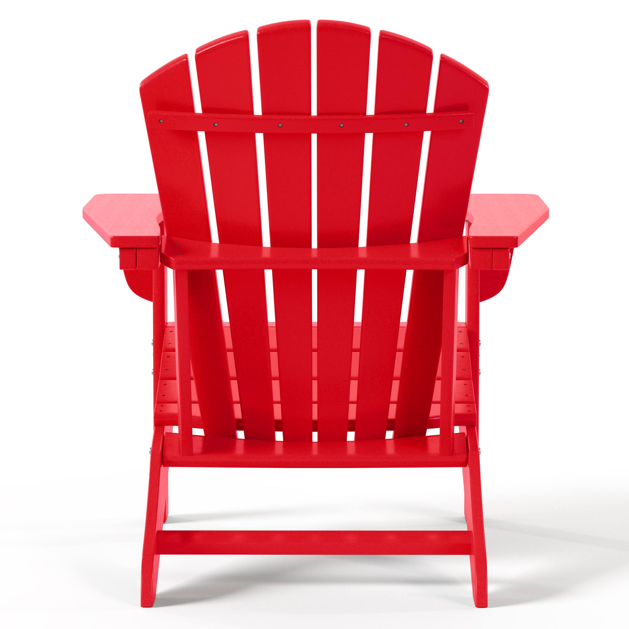 Alt View 1. WestinTrends - WestinTrends Dylan Outdoor Adirondack Chair - Red.