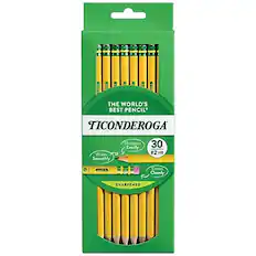 THE WORLD'S BEST PENCIL
TICONDEROGA
30 #2 HB
SHARPENED
Surprisingly Smooth
Writes Smoothly
Sharpens Evenly
Erases Cleanly
