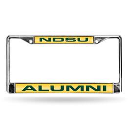 Rico Industries - North Dakota State NDSU Bison Alumni Chrome Metal Laser Cut License Plate Frame - Multi