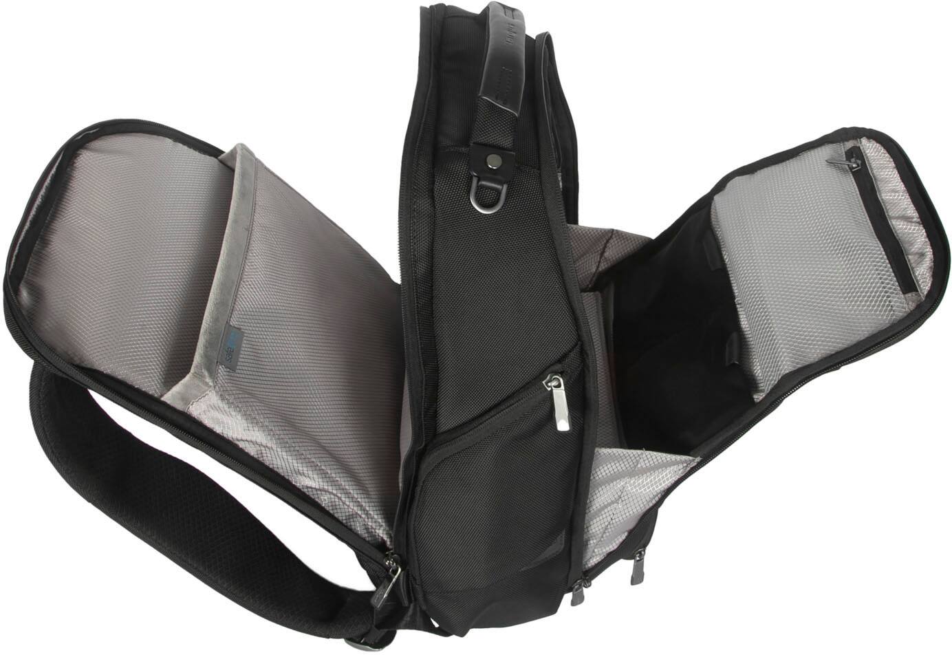 Alt View 5. Targus - 15-16” HeritageLuxe Backpack - Black.