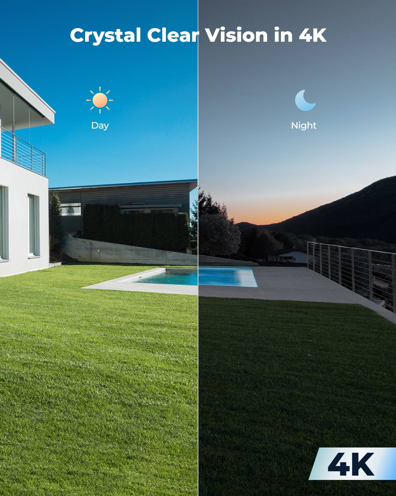 Crystal Clear Vision in 4K

Day
Night

4K