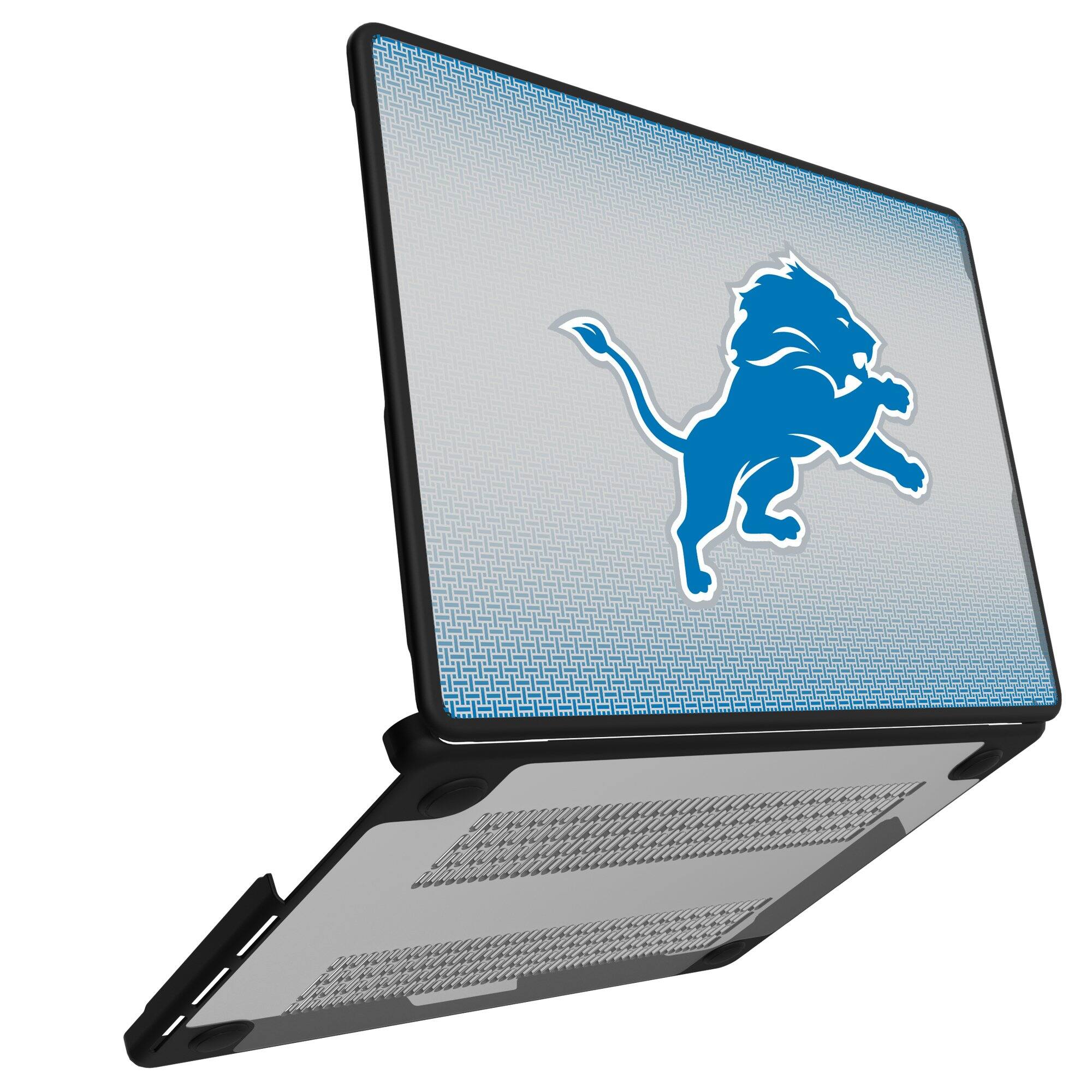 Alt View 1. Keyscaper - Detroit Lions Linen MacBook Case - Pro 16 in - Multicolor.