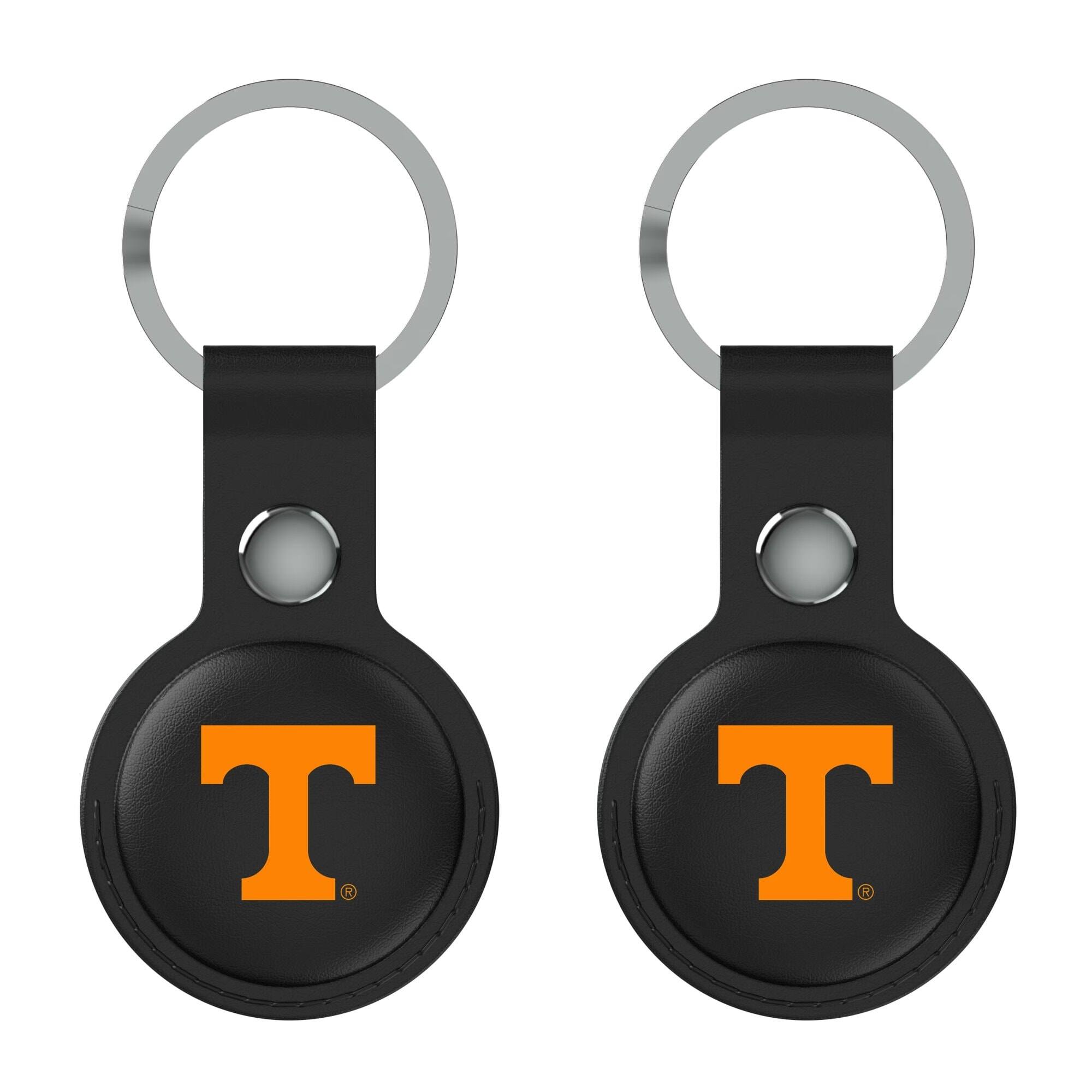 Alt View 1. Keyscaper - Black Tennessee Volunteers Two-Pack AirTag Holders - No Size - Black.